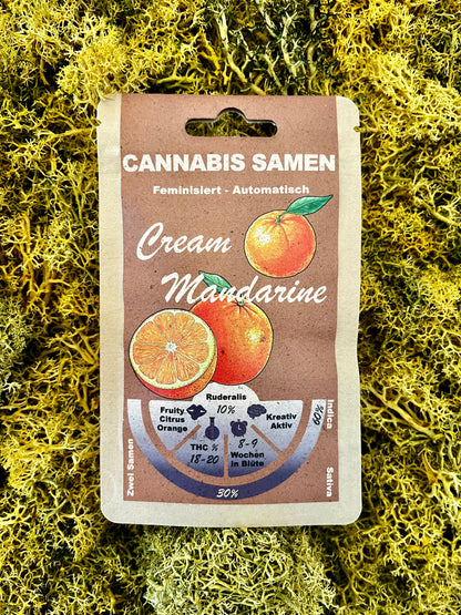 Cream Mandarine Cannabis Samen Automatic - Genetik: Auto Cream Caramel x Ice Cool x Ruderalis